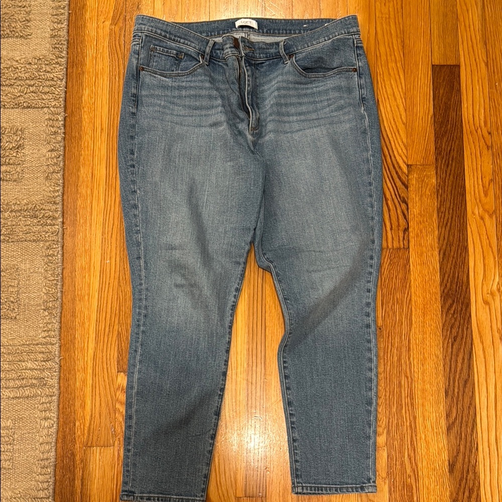 Loft skinny ankle jeans size 16